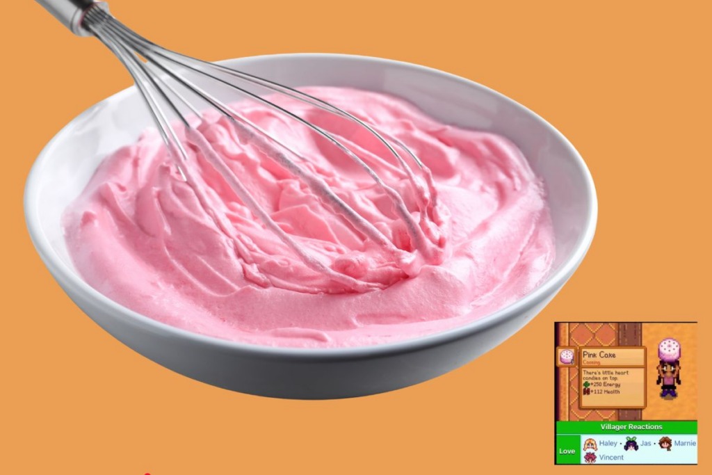 Pink cake krem